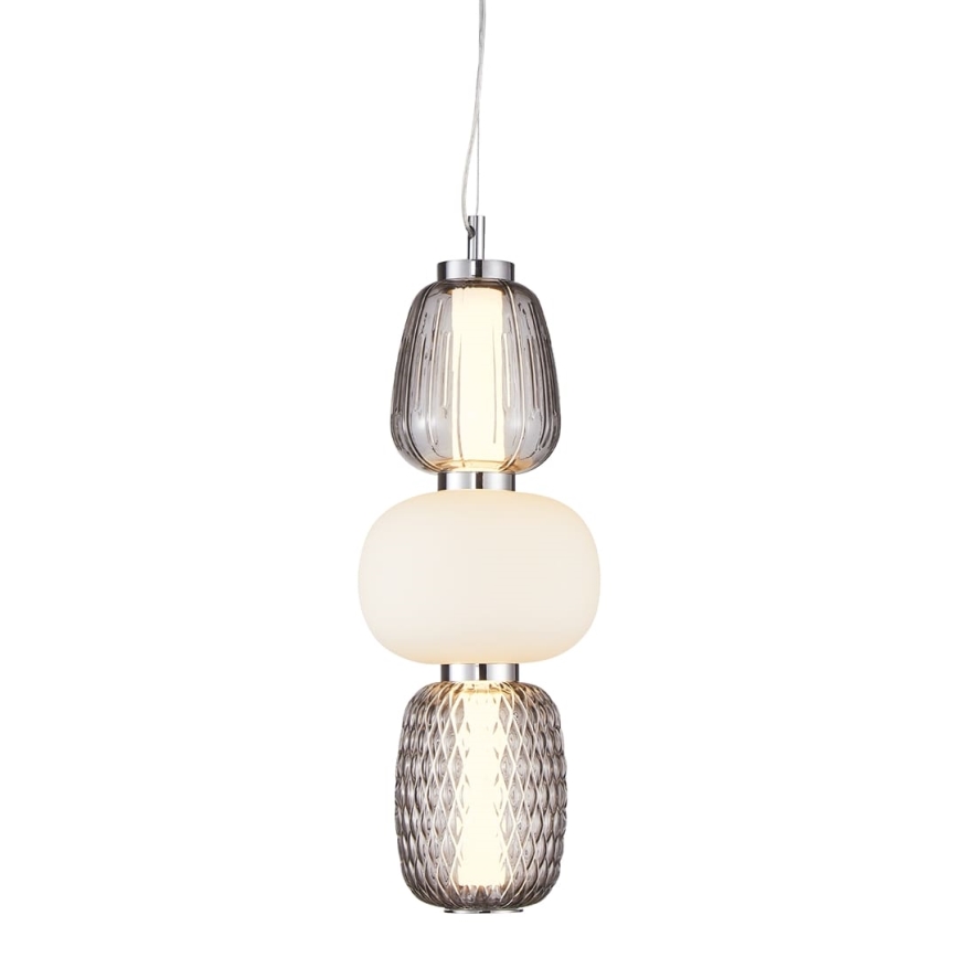 Lámpara LED colgante CARO LED/28W/230V cromo brillante