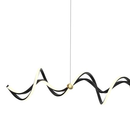 Lámpara LED colgante COLIA LED/55W/230V negro/dorado
