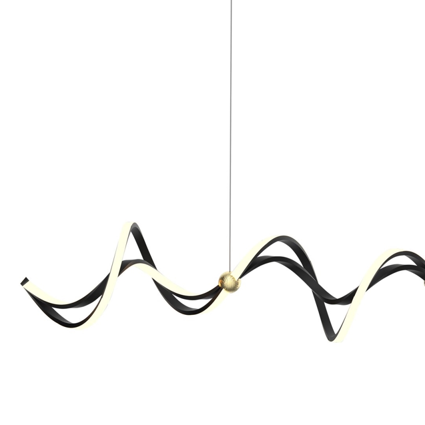 Lámpara LED colgante COLIA LED/55W/230V negro/dorado