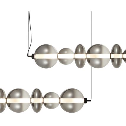 Lámpara LED colgante DAPHNE LED/40W/230V gris