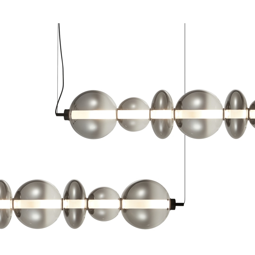 Lámpara LED colgante DAPHNE LED/40W/230V gris