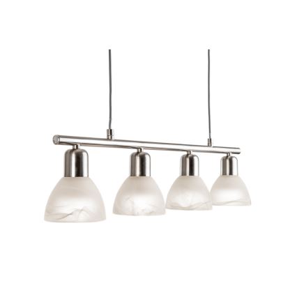 Lámpara LED colgante DAYTONA 4xE14/5W/230V 3000K cromo brillante