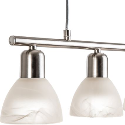 Lámpara LED colgante DAYTONA 4xE14/5W/230V 3000K cromo brillante