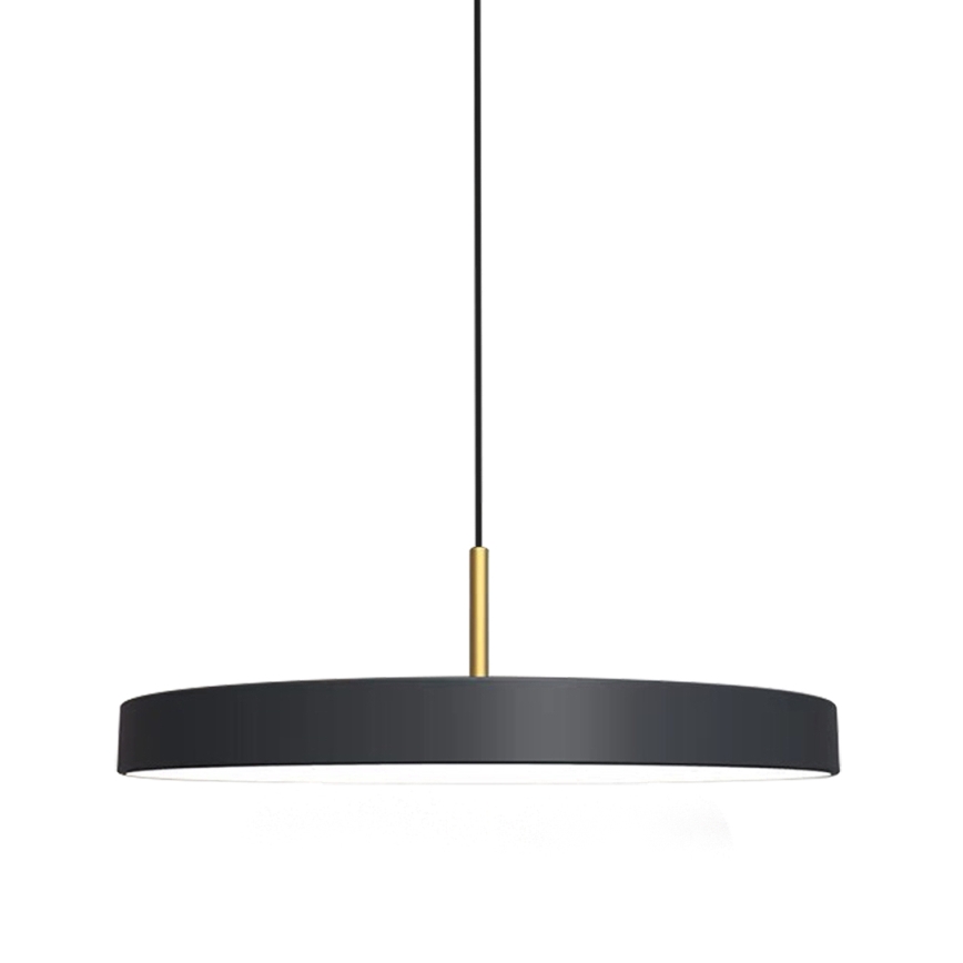 Lámpara LED colgante DISC LED/38W/230V diá. 45 cm negro