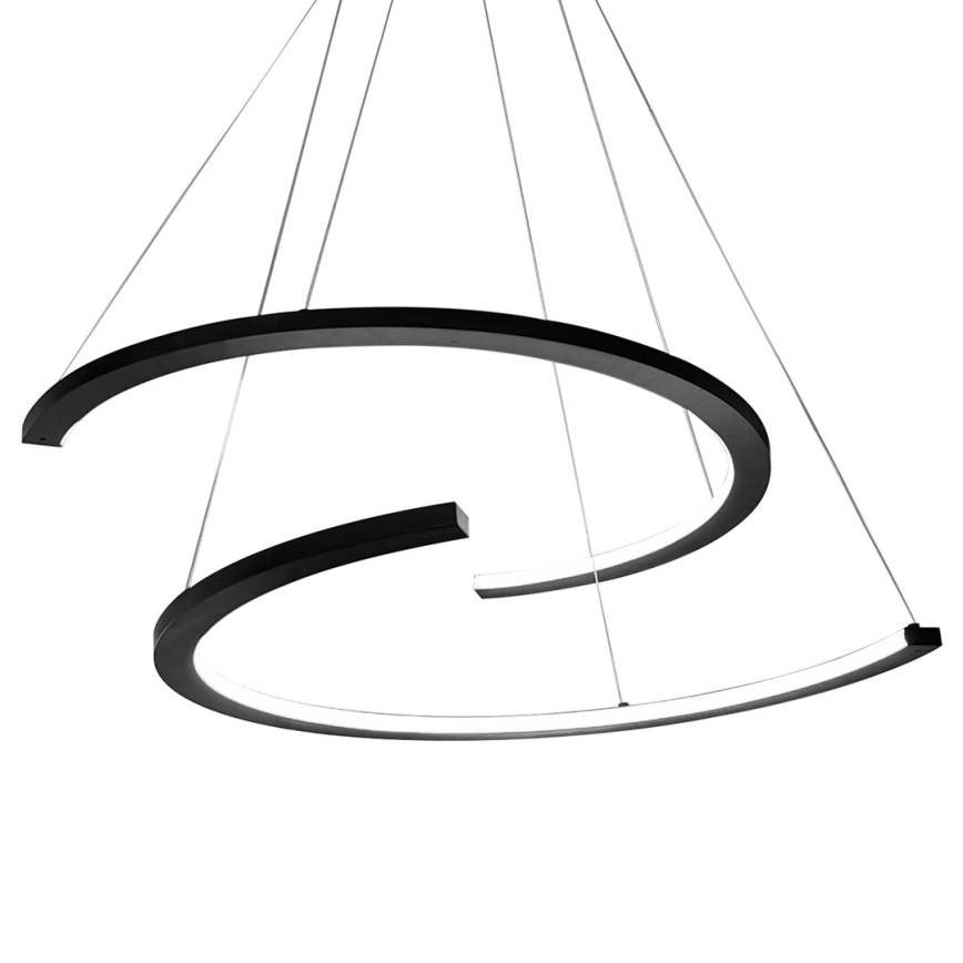 Lámpara LED colgante DOUBLEMOON LED/30W/230V negro