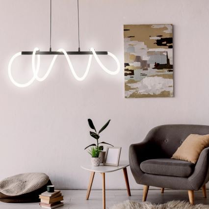 Lámpara LED colgante EMMA LED/38W/230V negro