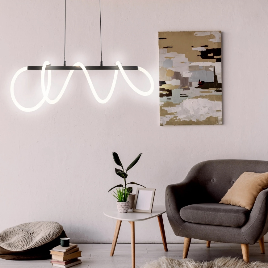 Lámpara LED colgante EMMA LED/38W/230V negro