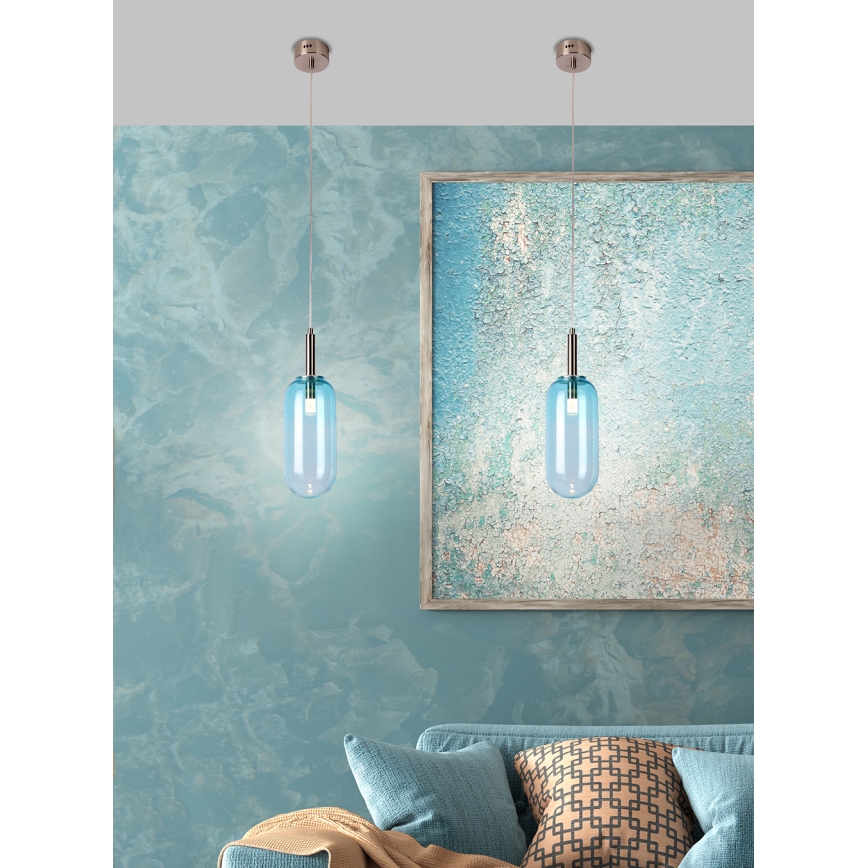 Lámpara LED colgante FIUGGI LED/6W/230V azul