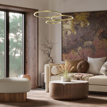 Lámpara LED colgante GALAXIA LED/85W/230V dorado