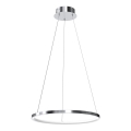 Lámpara LED colgante HOOP LED/27W/230V diá. 50 cm 4000K cromo brillante