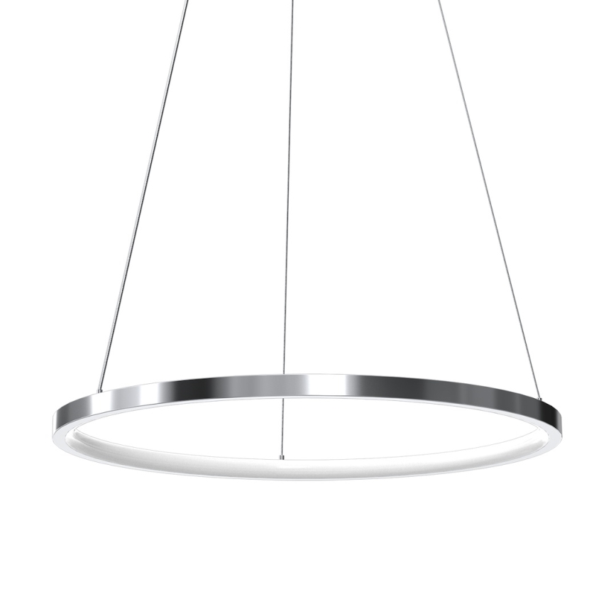 Lámpara LED colgante HOOP LED/27W/230V diá. 50 cm 4000K cromo brillante