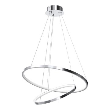 Lámpara LED colgante HOOP LED/51W/230V diá. 60 cm 4000K cromo brillante