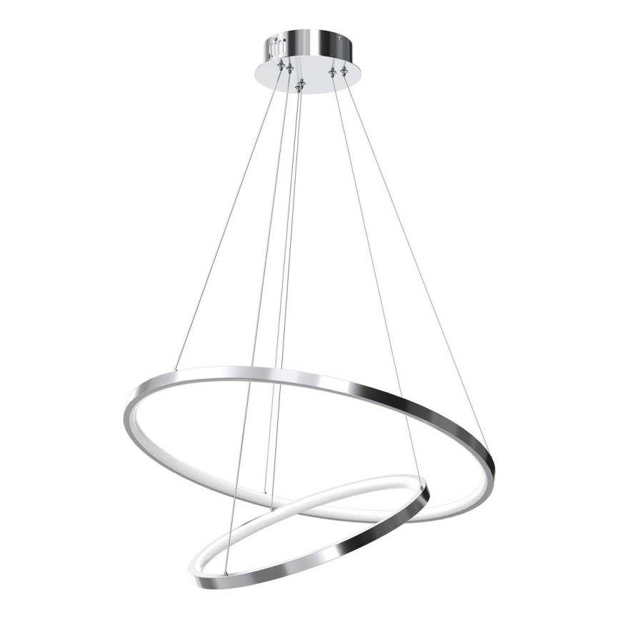 Lámpara LED colgante HOOP LED/51W/230V diá. 60 cm 4000K cromo brillante