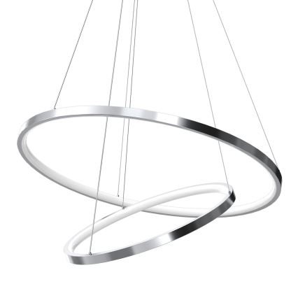 Lámpara LED colgante HOOP LED/51W/230V diá. 60 cm 4000K cromo brillante