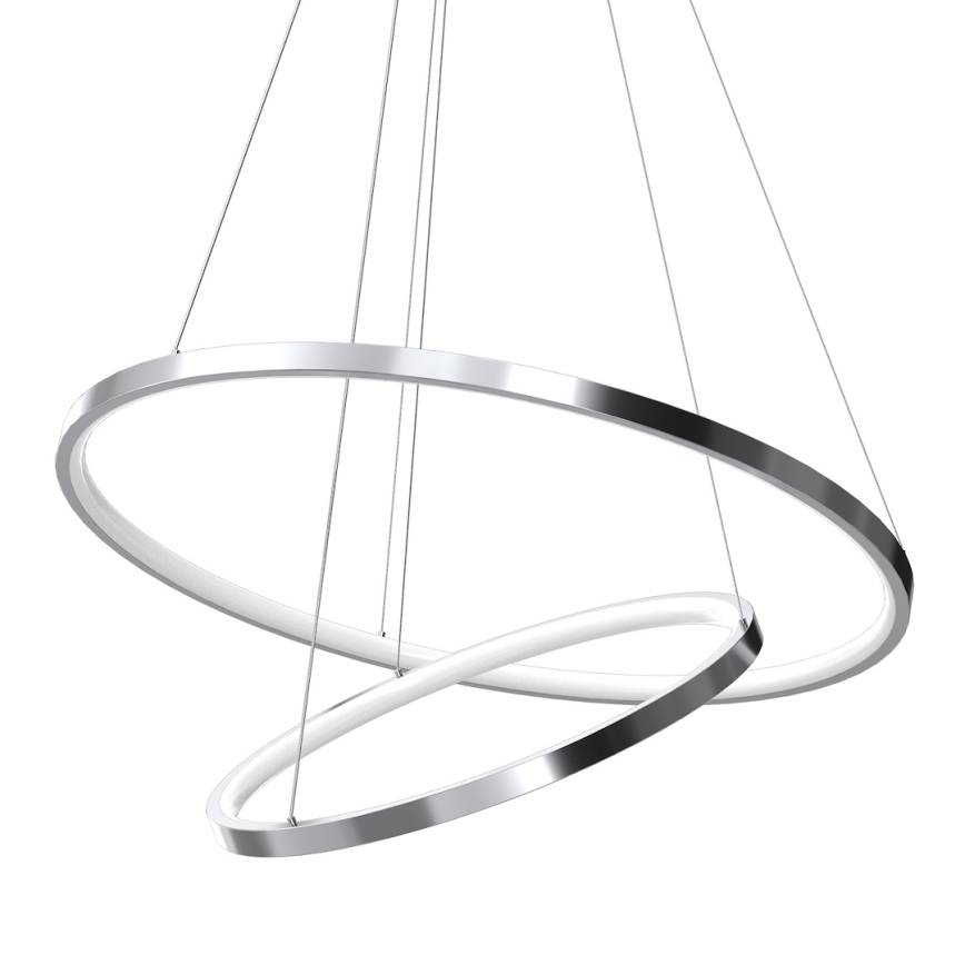 Lámpara LED colgante HOOP LED/51W/230V diá. 60 cm 4000K cromo brillante