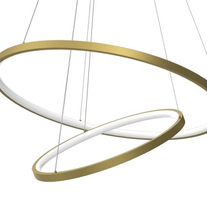 Lámpara LED colgante HOOP LED/51W/230V diá. 60 cm 4000K dorado