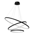Lámpara LED colgante HOOP LED/93W/230V diá. 60 cm 4000K negro