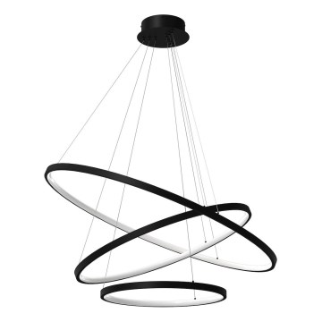 Lámpara LED colgante HOOP LED/93W/230V diá. 60 cm 4000K negro