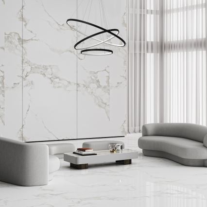 Lámpara LED colgante HOOP LED/93W/230V diá. 60 cm 4000K negro