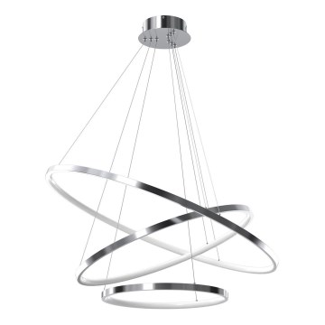 Lámpara LED colgante HOOP LED/93W/230V diá. 80 cm 4000K cromo brillante