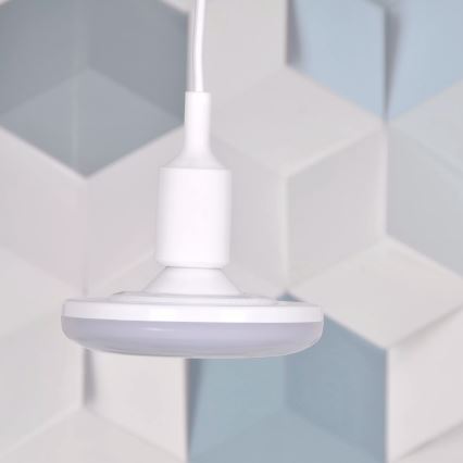 Lámpara LED colgante KIKI 1xE27/10W/230V blanca