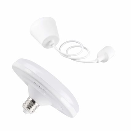 Lámpara LED colgante KIKI 1xE27/10W/230V blanca