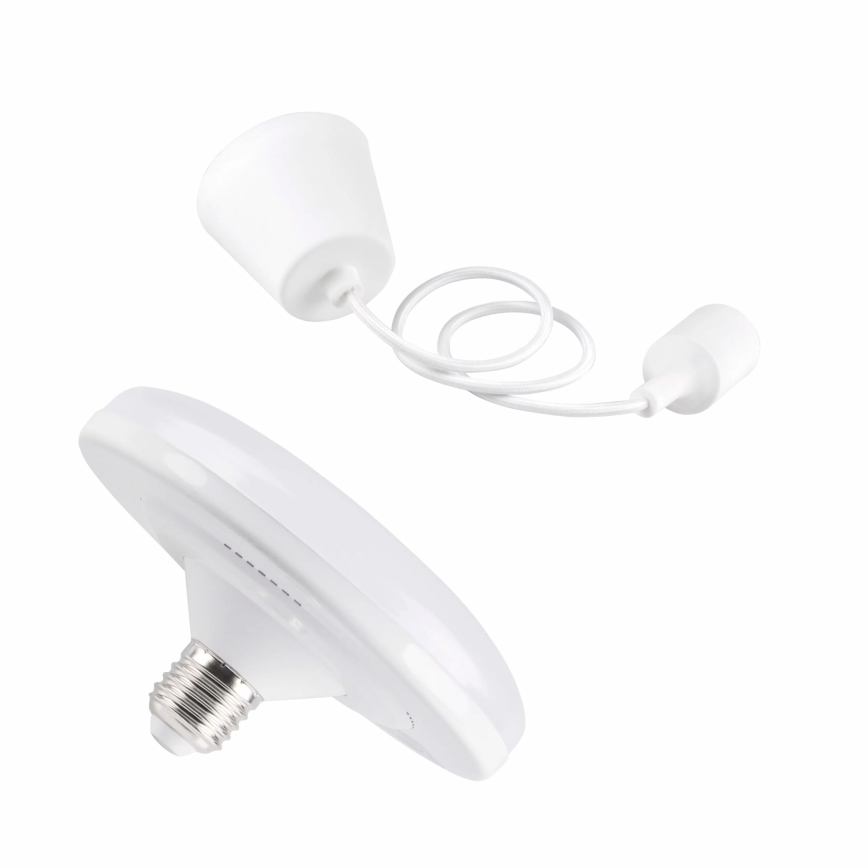 Lámpara LED colgante KIKI 1xE27/10W/230V blanca