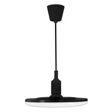 Lámpara LED colgante KIKI 1xE27/10W/230V negro