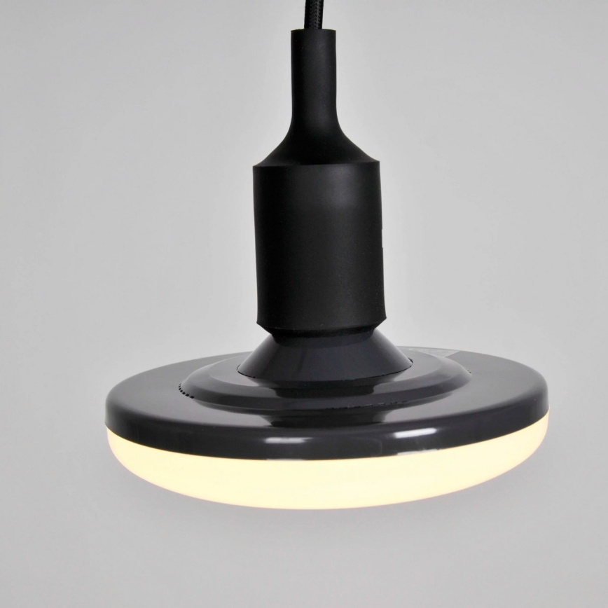 Lámpara LED colgante KIKI 1xE27/10W/230V negro