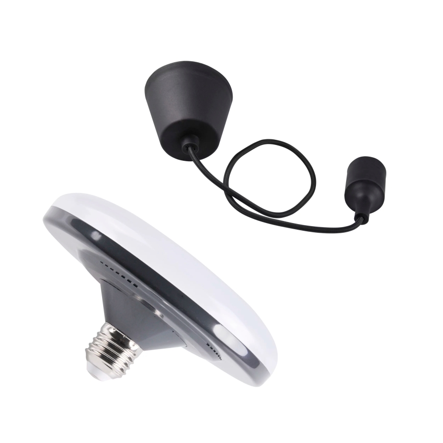 Lámpara LED colgante KIKI 1xE27/10W/230V negro