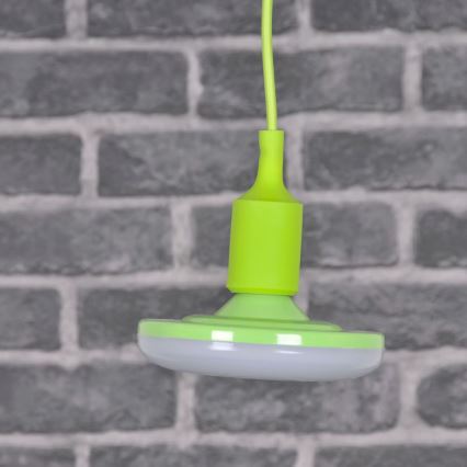 Lámpara LED colgante KIKI 1xE27/10W/230V verde