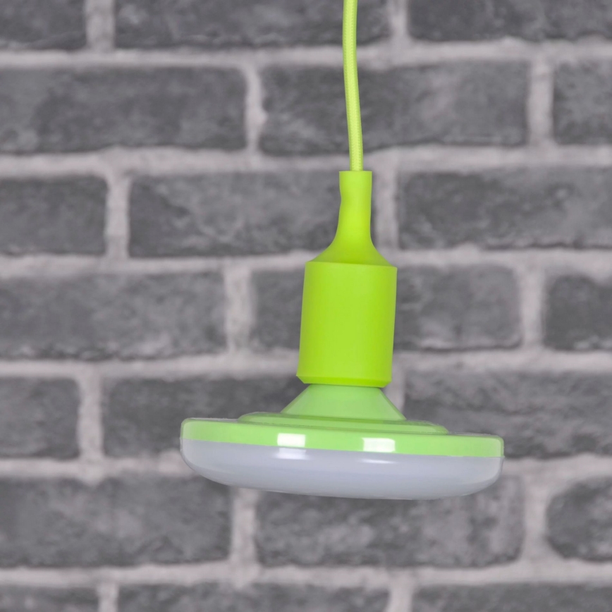 Lámpara LED colgante KIKI 1xE27/10W/230V verde