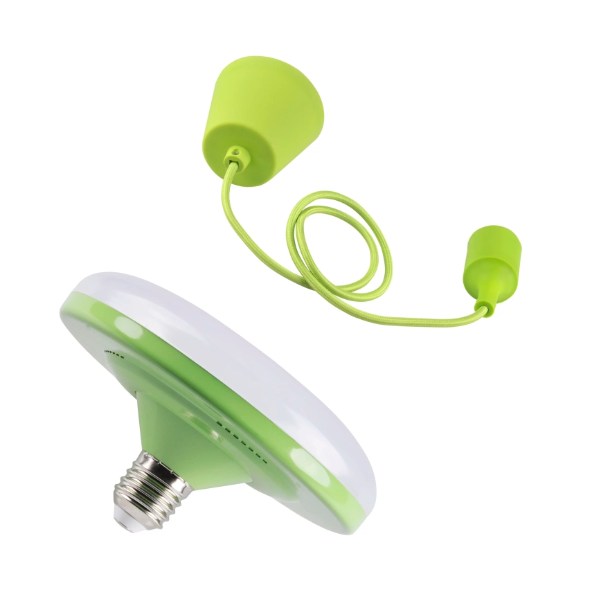 Lámpara LED colgante KIKI 1xE27/10W/230V verde