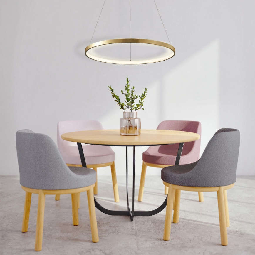 Lámpara LED colgante LEA LED/20W/230V 4000K diá. 50 cm dorado