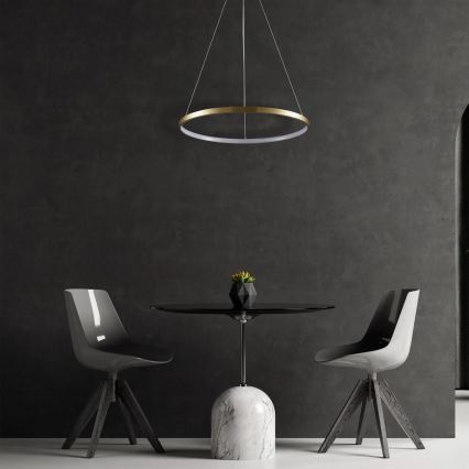 Lámpara LED colgante LEA LED/20W/230V 4000K diá. 50 cm dorado