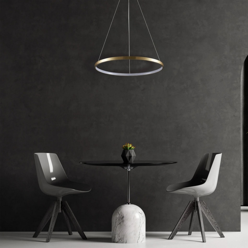 Lámpara LED colgante LEA LED/20W/230V 4000K diá. 50 cm dorado