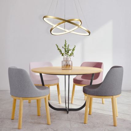 Lámpara LED colgante LEA LED/35W/230V 4000K diá. 60 cm dorado