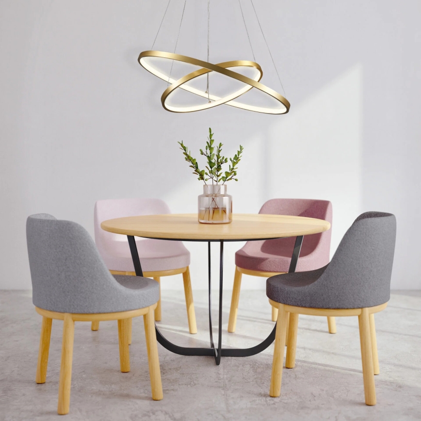 Lámpara LED colgante LEA LED/35W/230V 4000K diá. 60 cm dorado