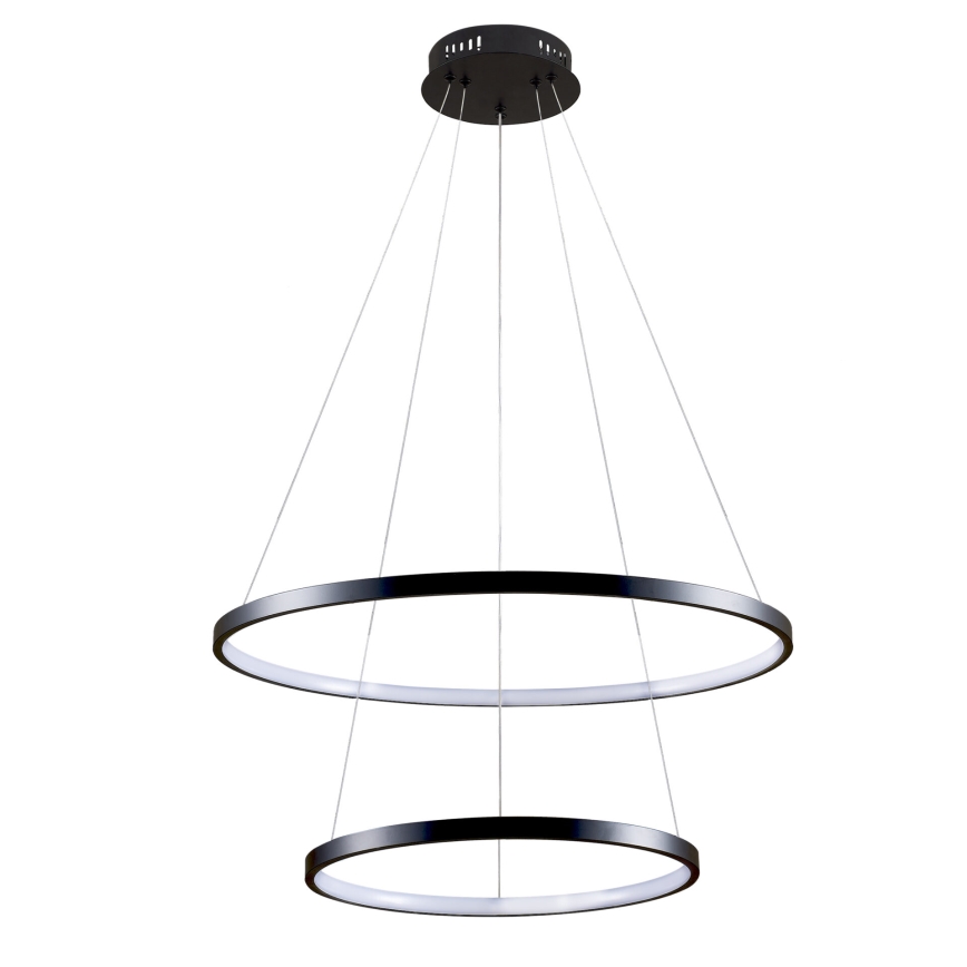 Lámpara LED colgante LEA LED/35W/230V 4000K diá. 60 cm negro