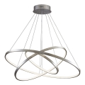 Lámpara LED colgante LEA LED/60W/230V 4000K diá. 80 cm cromo mate