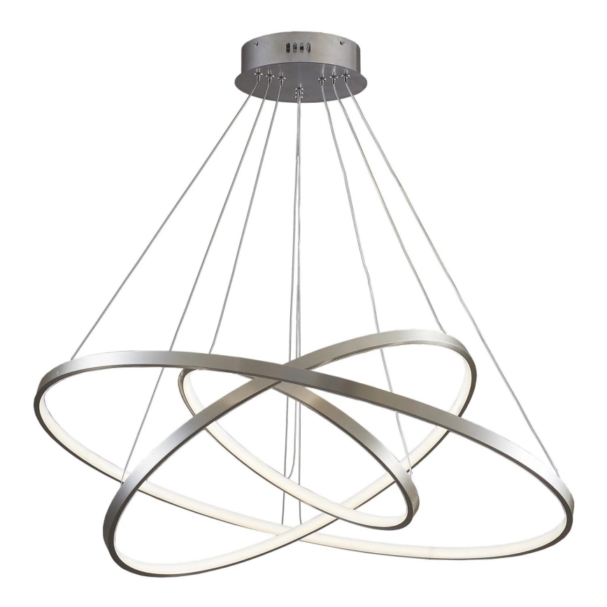 Lámpara LED colgante LEA LED/60W/230V 4000K diá. 80 cm cromo mate