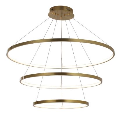 Lámpara LED colgante LEA LED/60W/230V 4000K diá. 80 cm dorado