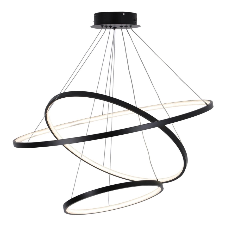 Lámpara LED colgante LEA LED/60W/230V 4000K diá. 80 cm negro