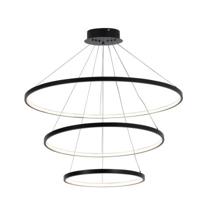 Lámpara LED colgante LEA LED/60W/230V 4000K diá. 80 cm negro