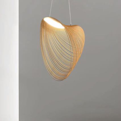 Lámpara LED colgante LED/10W/230V 3000K beige