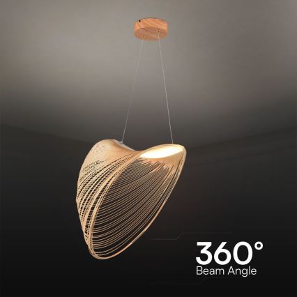 Lámpara LED colgante LED/10W/230V 3000K beige