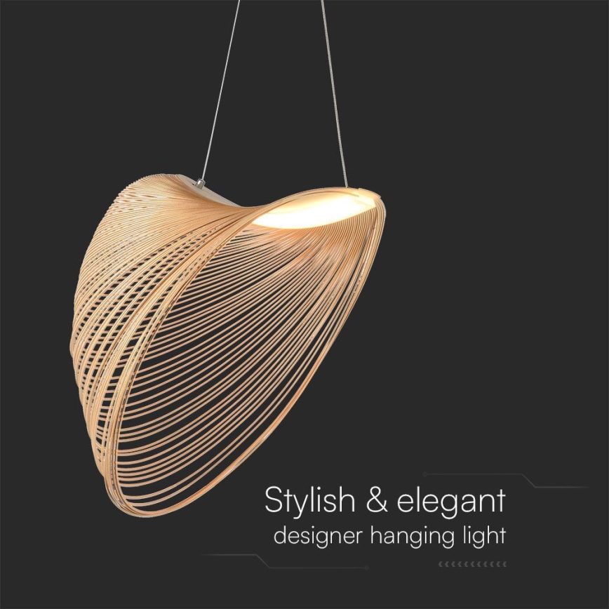 Lámpara LED colgante LED/10W/230V 3000K beige