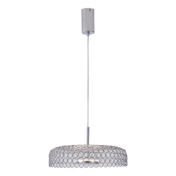 Lámpara LED colgante LED/10W/230V 3000K cromo brillante diá. 35 cm