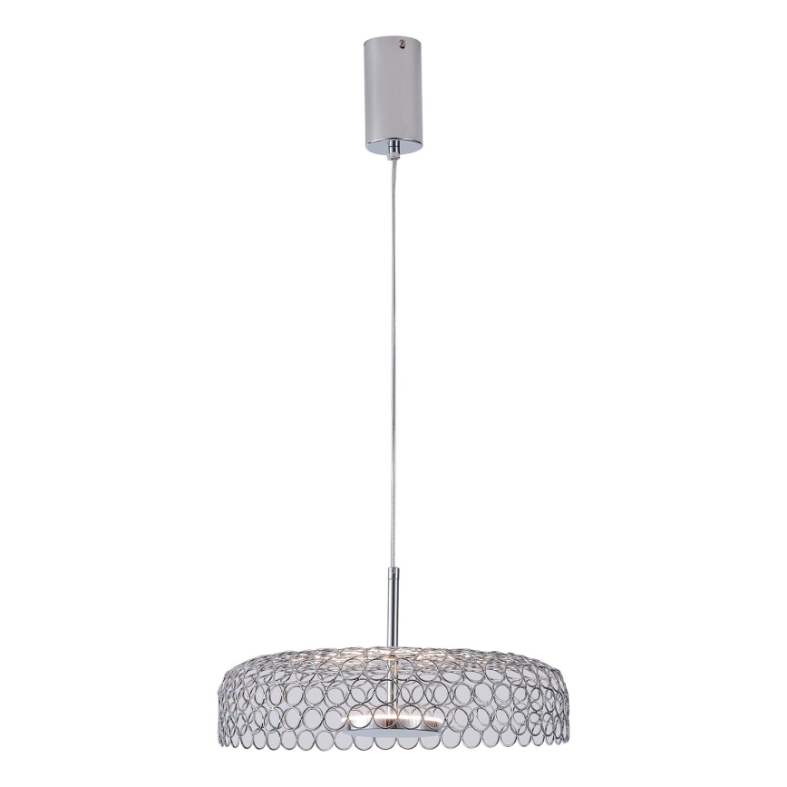 Lámpara LED colgante LED/10W/230V 3000K cromo brillante diá. 35 cm