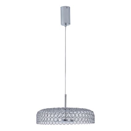 Lámpara LED colgante LED/10W/230V 3000K cromo brillante diá. 35 cm